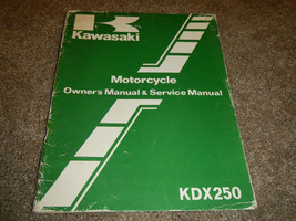 1982 82 KAWASAKI KDX250 KDX 250 OWNER&#39;S OWNER SERVICE REPAIR MANUAL - $17.26