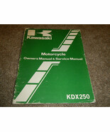 1982 82 KAWASAKI KDX250 KDX 250 OWNER&#39;S OWNER SERVICE REPAIR MANUAL - €14,79 EUR