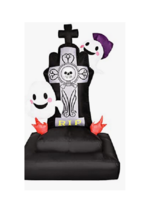 NEW Halloween Inflatable Tombstone &amp; Ghosts 5 ft lawn decoration w/ LED lights - £24.08 GBP