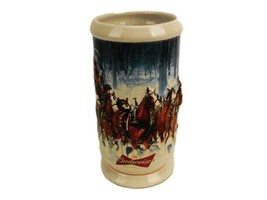 &quot;Winter&#39;s Calm&quot;, 2007 Budweiser Clydesdales Holiday Stein, CS678, by Cer... - $24.45