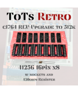 Commodore 1764 REU Ram Expansion 512k Upgrade Kit 16Pin DIP w/Sockets TE... - €28,16 EUR