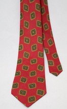 Fumagalli&#39;s Red Tie Men&#39;s Necktie All-Over Pattern Diamond Shape 100% Si... - $11.12