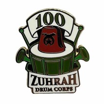 Zuhrah Drum Corps Red Fez Masonic Masons Shriner Enamel Lapel Hat Pin Pi... - $7.95