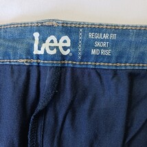 Lee Regular Fit Women’s Size 16M Blue Mid-Rise Denim Skort 112315513 image 3