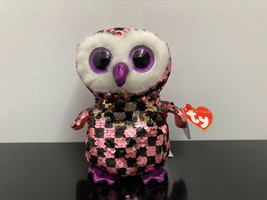 **Checks** ~2019 Ty Flippables~ 6” Sequin Owl ~ Super Cute! ~ MWMT! - $5.89
