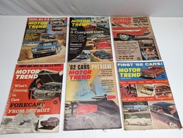Vintage Original 1961 Motor Trend Magazines  LOT OF 6 SHIPS ASAP - £15.28 GBP