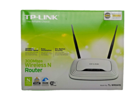 TP-Link TL-WR841N 2.4GHz N300 300Mbps Wireless Wi Fi Router/WPS Connect - Sealed! - £41.23 GBP