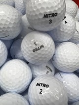 50 White Nitro Near Mint AAAA Used Golf Balls - £27.99 GBP