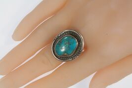 Vintage Navajo Sterling Silver Turquoise Ring Sz 6.25 - €95,72 EUR