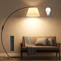 Arc Floor Lamp 1200LM Super Bright  71&quot; Tall Floor Lamp W Remote &amp; Foot Switch - £45.92 GBP