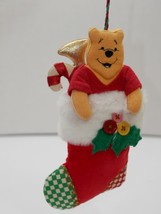 Vintage Winnie The Pooh Disney Felt Stocking Christmas Ornament - £11.76 GBP