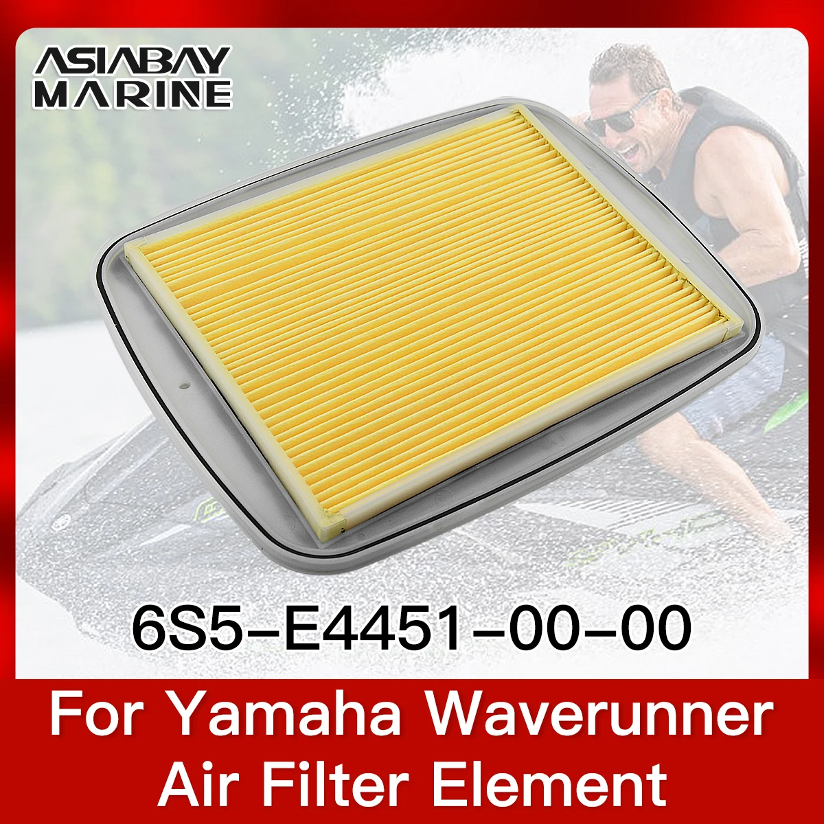 Air Filter Element For Yamaha Waverunner Gp 1800 1.8T Fx Fzr Fzs Vxr Vxs Vx Fx - $32.28