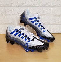 Nike Vapor Edge Speed 360 Mens Size 9.5 Football Cleats Black Blue DQ511... - £70.75 GBP