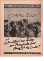 1940&#39;s Philco the leader radios coming soon  print ad fc2 - £11.25 GBP