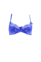 L&#39;agent By Agent Provocateur Womens Bra Lace Padded Blue Size Uk 32B - £38.12 GBP
