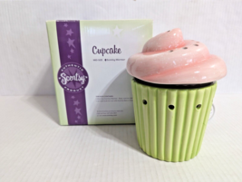 Scentsy Cupcake Wax Warmer  Pink Green &amp; Brown Mid-Size Retired READ DES... - $29.00
