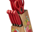 Pioneer Woman ~ 11-Pc. Stainless Steel Knife ACACIA Wood Block Set ~ SWE... - £41.07 GBP