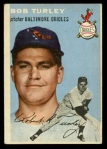 Vintage 1954 Baseball Trading Card TOPPS #85 BOB TURLEY Baltimore Orioles - £11.01 GBP