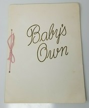 Baby Infant Nursery Log 1952 Baby&#39;s Own Wise Remembrance New Vintage Unu... - $17.05