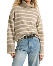 Z Supply josephine stripe sweater in Heather Taupe - £50.04 GBP