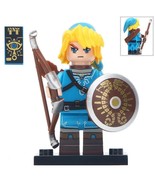 Link archer (Blue Tunic) The Legend of Zelda Minifigures Includes weapons - $2.75