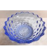 Indiana Glass Whitehall Fostoria Amer Cubist Light Blue Bowl Candy Dish ... - £15.73 GBP