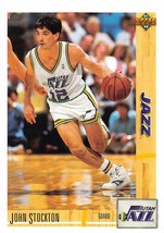 1991-92 Upper Deck #136 John Stockton Utah Jazz  - £0.70 GBP