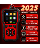 2025 Upgraded OBD2 Scanner Car Diagnostic Code Reader with Live Data &amp; I... - $29.83