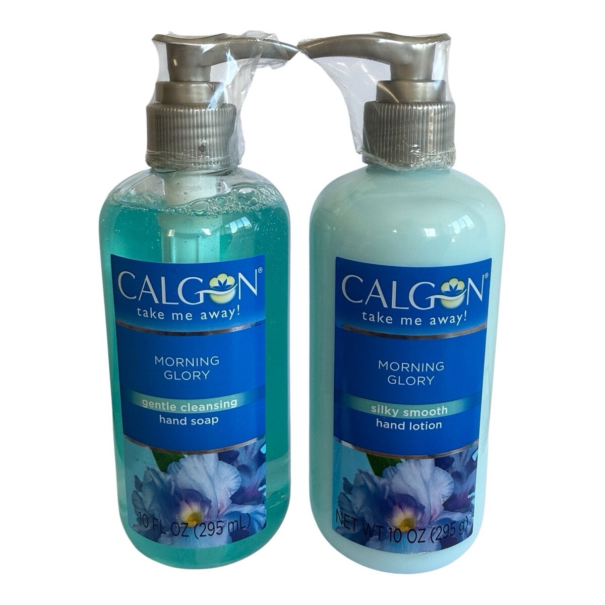 Calgon Morning Glory Hand Soap and Hand Lotion 10 fl oz Set Sealed - $37.99