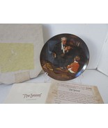 KNOWLES COLLECTOR PLATE THE TYCOON NORMAN ROCKWELL  #9393 1984 COA BOXED... - $6.65 CAD