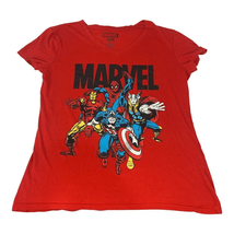 Marvel Youth Boys Superhero Graphic V-Neck Short Sleeved T-Shirt Size XL - £21.34 GBP