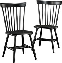 Chairs With Spindle Backs By Sauder, Finished In Black. - £122.10 GBP