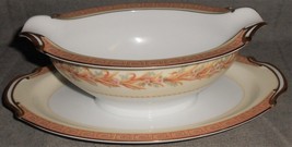 Noritake China HOLBEIN PATTERN Gravy Boat w/Attached Underplate MADE IN ... - $49.49