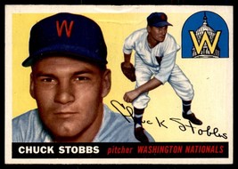 1955 Topps #41 Chuck Stobbs Low Grade - £7.77 GBP