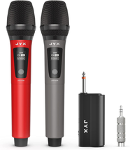 JYX Wireless Microphones, Dual UHF Handheld Dynamic Mic with Receiver, 6.35Mm(1/ - £71.12 GBP