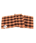 Kinara Madison Buffalo Check Brown and Sandstone Table Runner 13x72 inches - $273.70 MXN