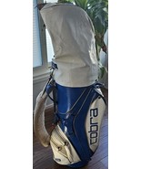 Vintage Cobra Golf Bag Full Size Tour Staff  Blue White Cover Shoulder Pad  - $222.75