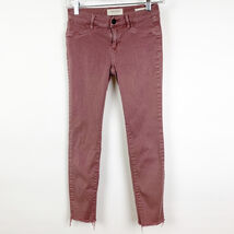 Pacsun Salmon Pink Slim Fit Stretch Skinny Ankle Jeggings Mid Rise Size 24 - $80.42 MXN