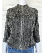Byron Lars Beauty Mark Jacket Grey 3/4 Sleeve Size 8 NWT $346 - £132.60 GBP