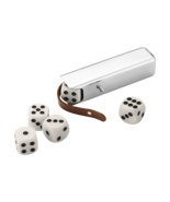 Sky by Georg Jensen Stainless Steel Set of Dice with Case - Bar Games Tr... - £38.14 GBP