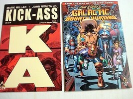 Two Icon Comics Jack Kirby&#39;s Galactic Bounty Hunters #1 &amp; Kick-Ass #1 Fine+ - £6.24 GBP