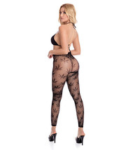 Pink Lipstick All About Leaf Bra &amp; Leggings Black O/s (Black) - £14.47 GBP+