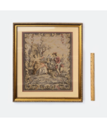 Vintage Framed Tapestry With Gold Frame - £59.76 GBP