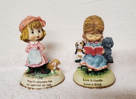 2 Cuddles Collectible Girl &quot;You&#39;ll always be special to me &quot;Love is gentle Love - £19.03 GBP