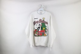 Vtg 90s Looney Tunes Womens XL Spell Out Merry Christmas Crewneck Sweatshirt USA - $54.40