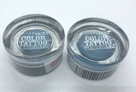Lot Of 2 - Maybelline Color Tattoo  EyeStudio TEST MY TEAL  Eyeshadow Li... - £7.04 GBP