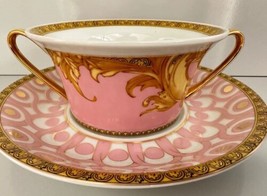 Versace Byzantine Dreams Soup Cup &amp; Saucer 11 3/4 Oz Rosenthal New In Box Reves - £256.87 GBP