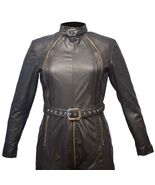 FEMALE BESPOKE PREMIUM LEATHER LEDER SUIT CATSUIT OVERALL BODYSUIT JUMP ... - $254.83