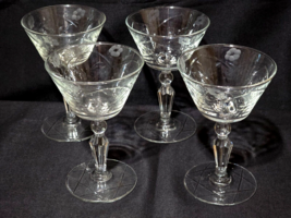 Antique Rock SHARPE-LIBBEY Pattern 3006-7 Liquor Cocktail Glass - Set Of 4 - $25.72