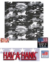 USA MADE URBAN GRAY Grey CAMO Camouflage Bandana Head Neck Wrap Scarf Fa... - $8.99